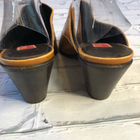 Cole Haan Country Vintage Leather Pointed Toe Mules - Picture 6 of 8